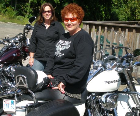 Lady Bikers Carol and Phyllis 